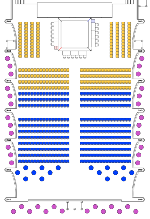 Sitzplan der 10. Invictus Fightnight